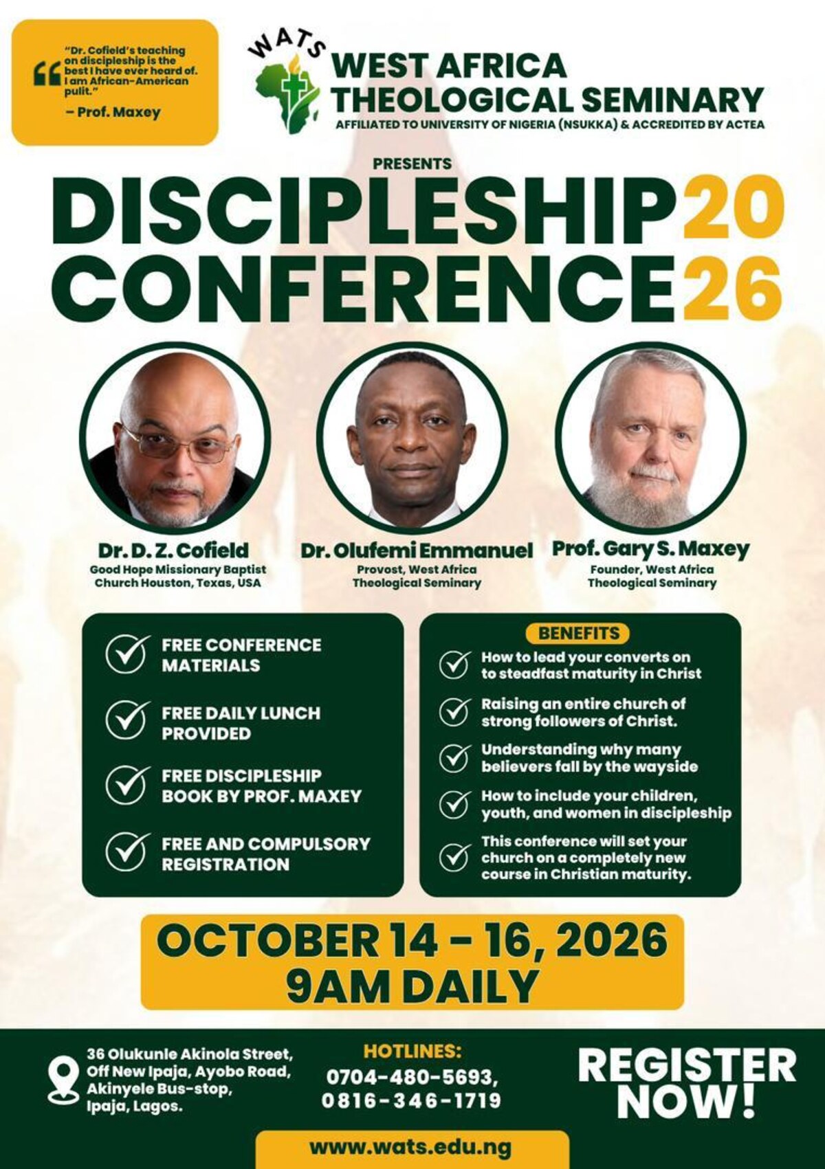 Discipleship Conference 2026 flyer