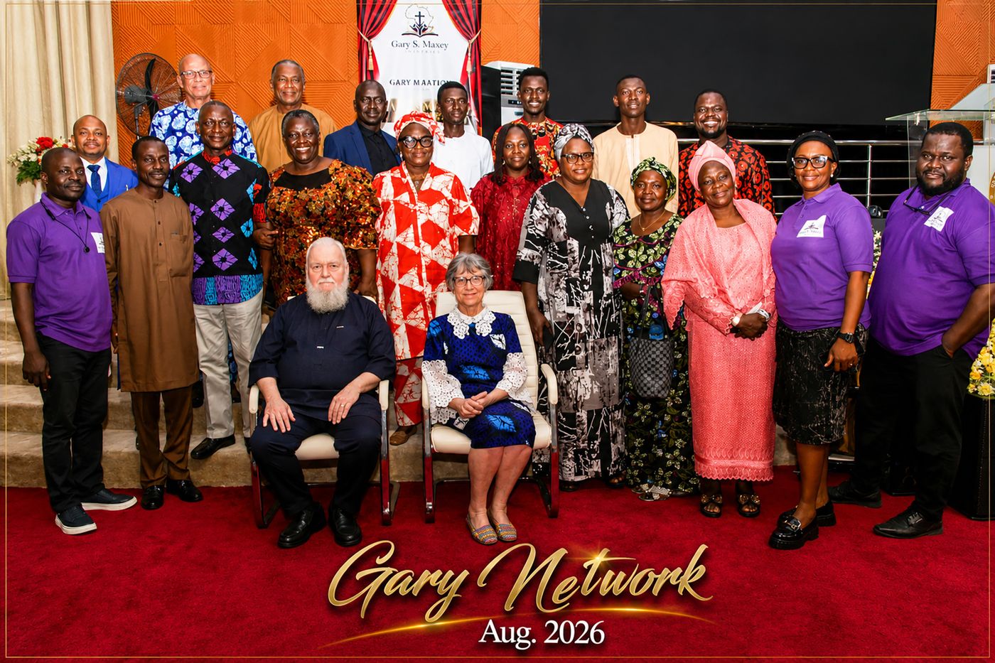 Network leaders and volunteers at the inauguration
